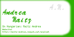 andrea maitz business card